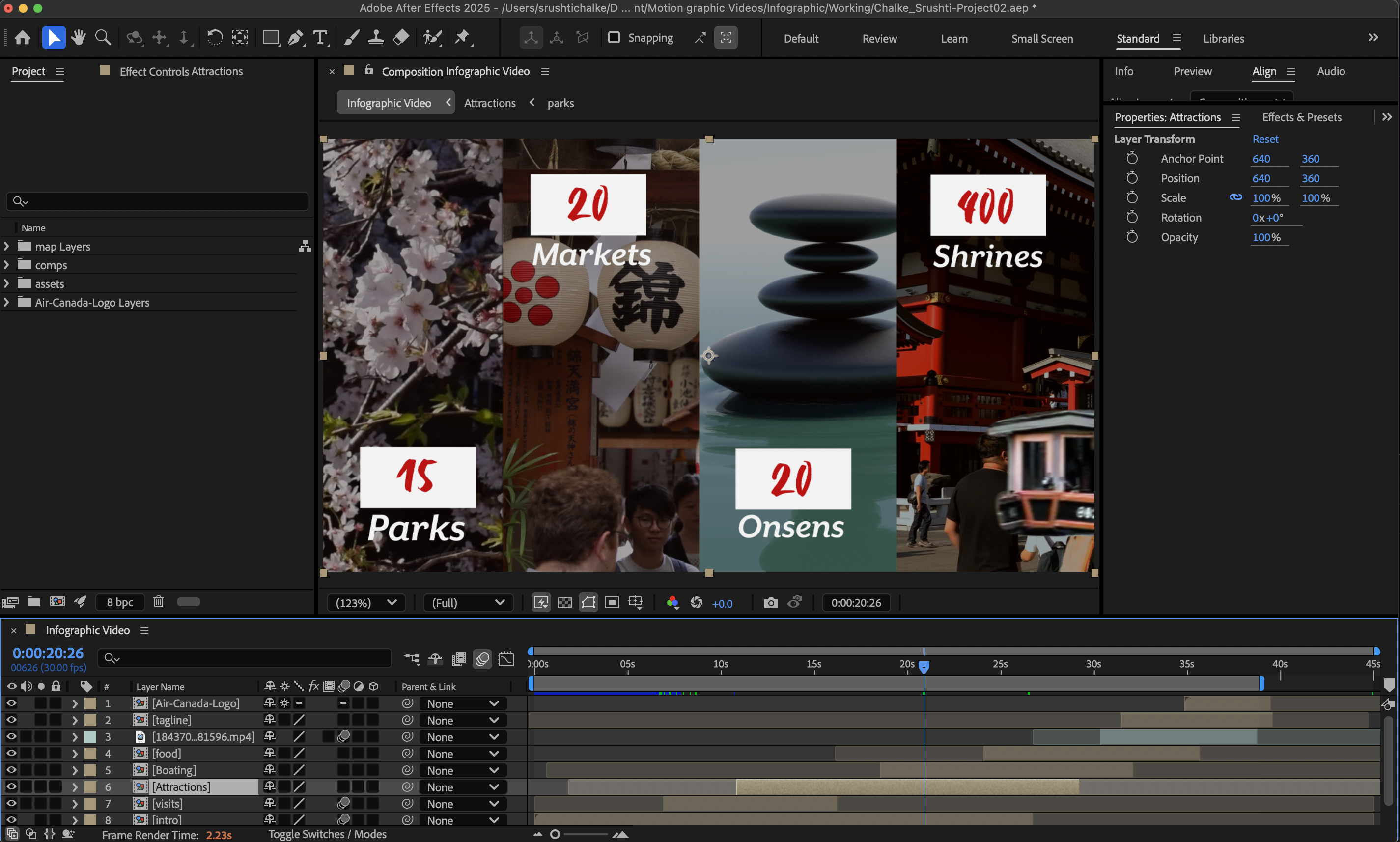 After Effects Work Composition
