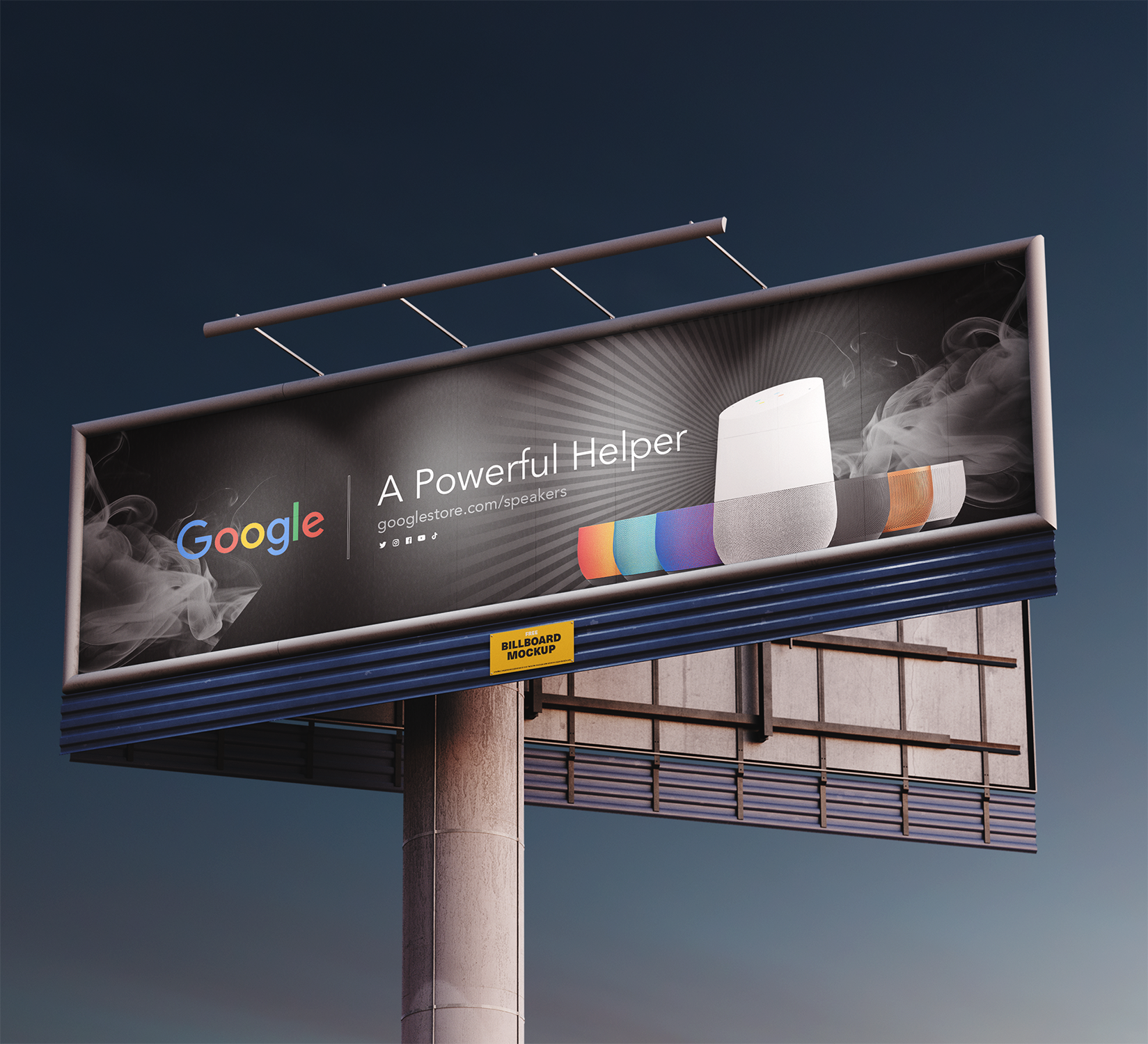 Google Speaker Leaderboard Banner Ad