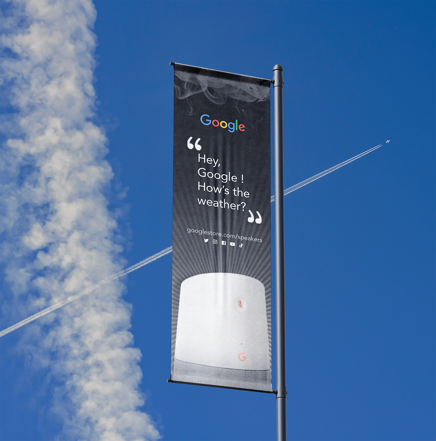 Google Speaker Skyscraper Banner Ad