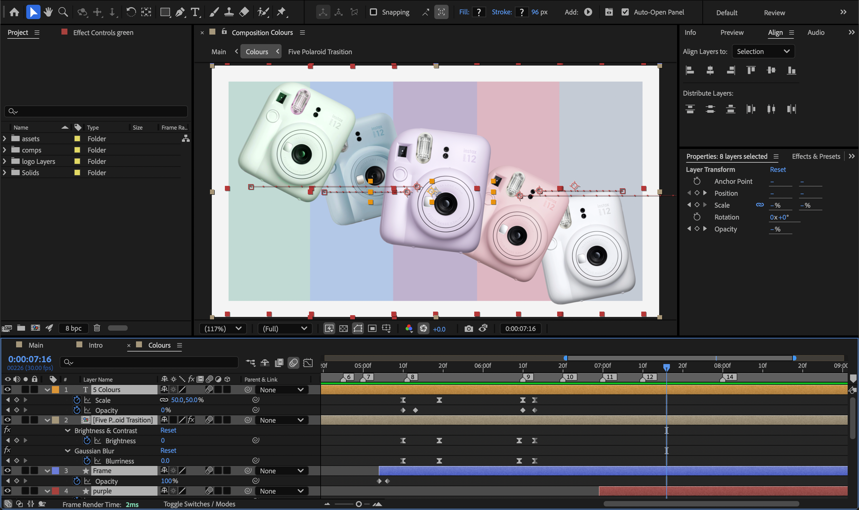 After Effects Work Composition